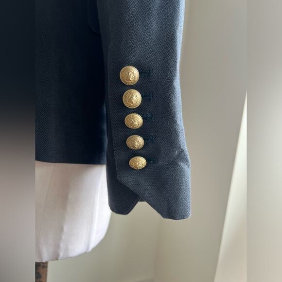 ZADIG AND VOLTAIRE DELUXE JACKET NAVY BLAZER SIZE EU 36 - Picture 5 of 10